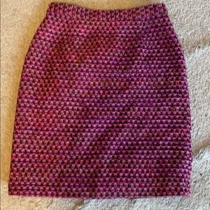 Pink tweed pencil skirt from Talbot’s